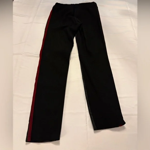 Tommy Hilfiger Black Leather Stretch Leggings - Picture 2 of 5